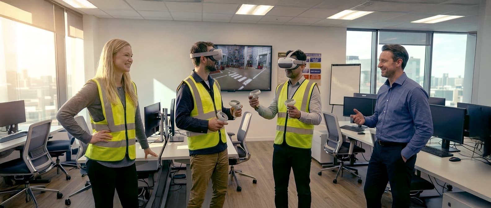 Safety Day animation: facilitator leading an onsite safety session